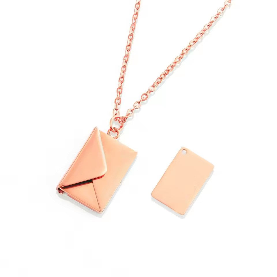 Custom Engraved Love Letter Necklace