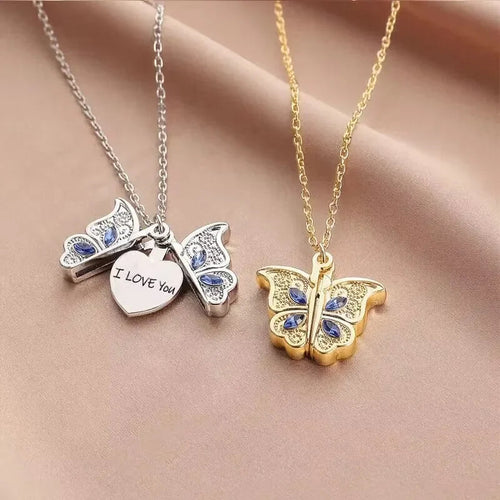 I Love You Butterfly Necklace