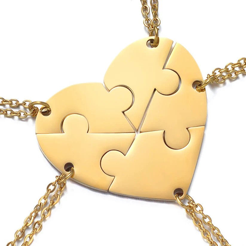 2 to 8 Friend Group Custom Engraved Name Necklaces