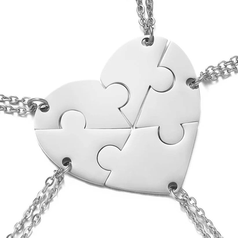 2 to 8 Friend Group Custom Engraved Name Necklaces