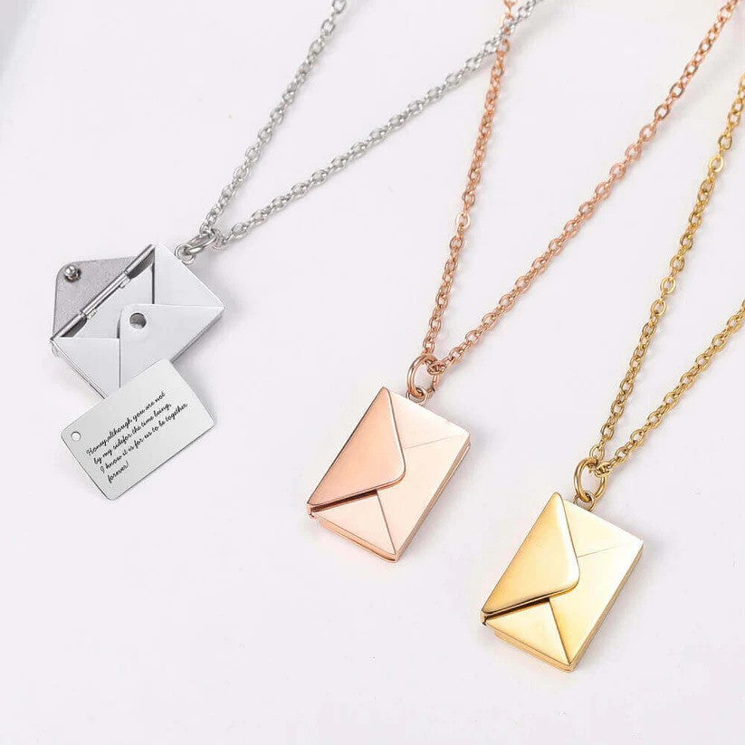 Custom Engraved Love Letter Necklace