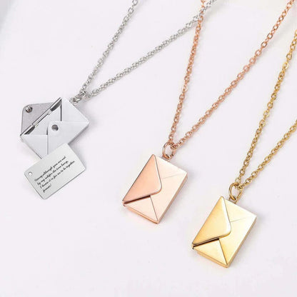 Custom Engraved Love Letter Necklace