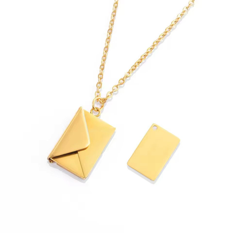 Custom Engraved Love Letter Necklace